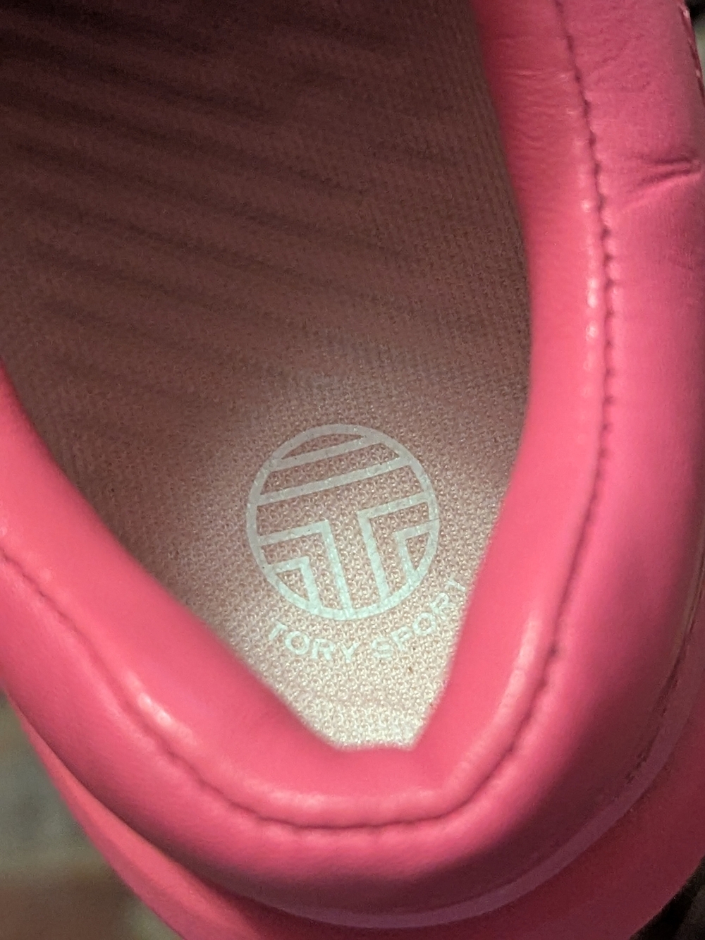 Tory Sport Tory Burch Bubble Pink Sneakers 5.5 NWOB - Picture 7 of 7